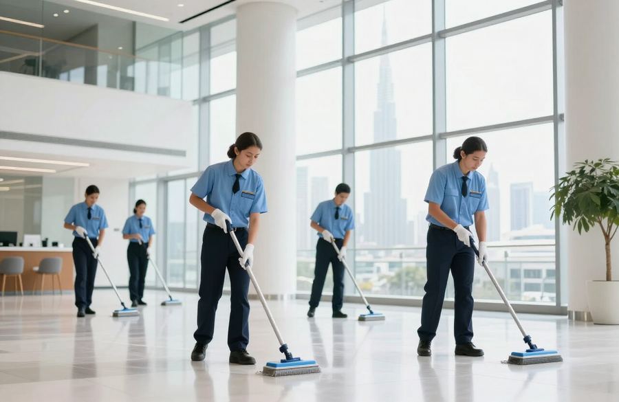 Trained cleaning professional